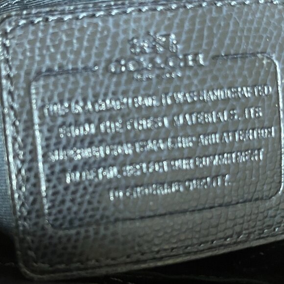 Coach F34663 Minetta Leather Handbag Satchel Midnight Blue Navy Crossbody Purse - Picture 10 of 10